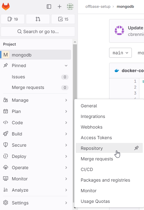 gitlab protected brances 0