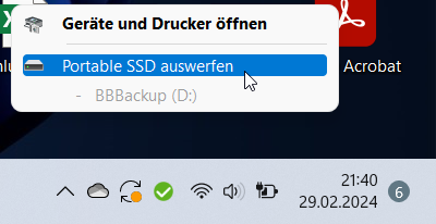 SSD sicher entfernen 3